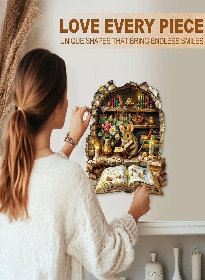 WOODBESTS Wooden Puzzles for Adults, Scholar Mouse Wooden Jigsaw Puzzle for Adults, Unique Animal Shape Wood Puzzles Adult, Xmas & Birthday Gifts for Puzzles Lovers (280 pcs, L, 13.4 * 13.0in) - Image 4